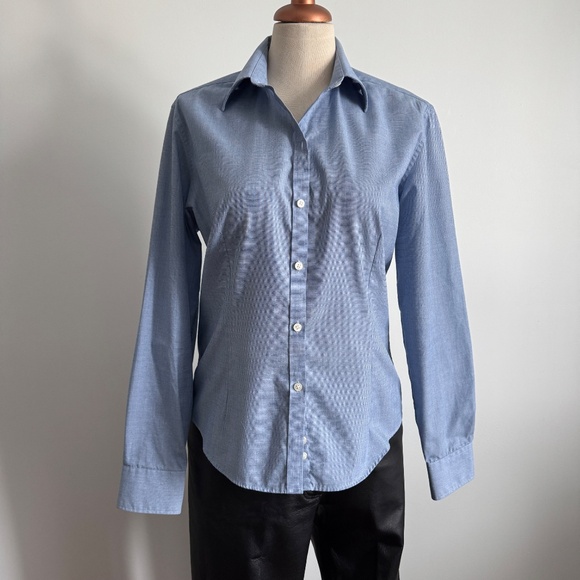 Van Heusen - Blue Long Sleeves Button Down Shirt - Picture 2 of 6